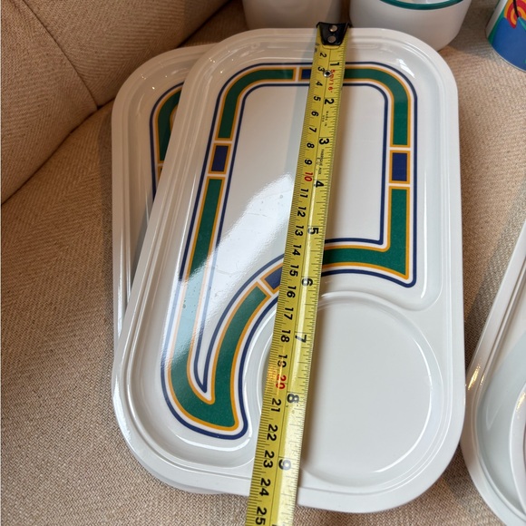 Vintage Colorful Mug and Tray Set - Picture 5 of 10